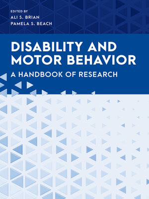 cover image of Disability and Motor Behavior